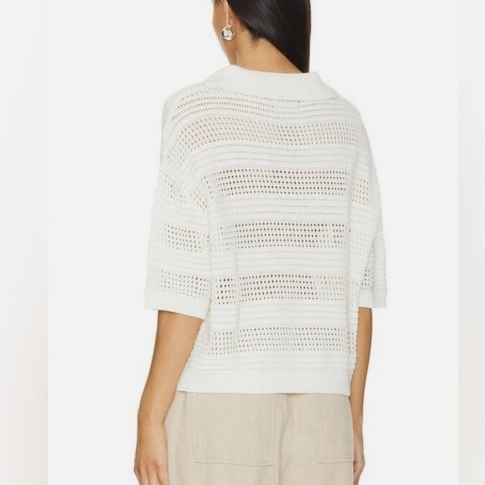 STITCHES & STRIPES REVOLVE TAYLIN POLO IN CHALK COLOR WOMENS SIZE XL NWOT - Picture 3 of 15